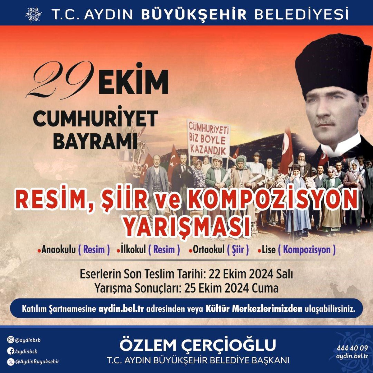 Aydın\'da Cumhuriyet Bayramı İçin Yarışma Düzenleniyor