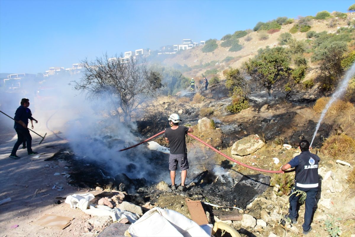 Bodrum’da Yangın Kontrol Altına Alındı