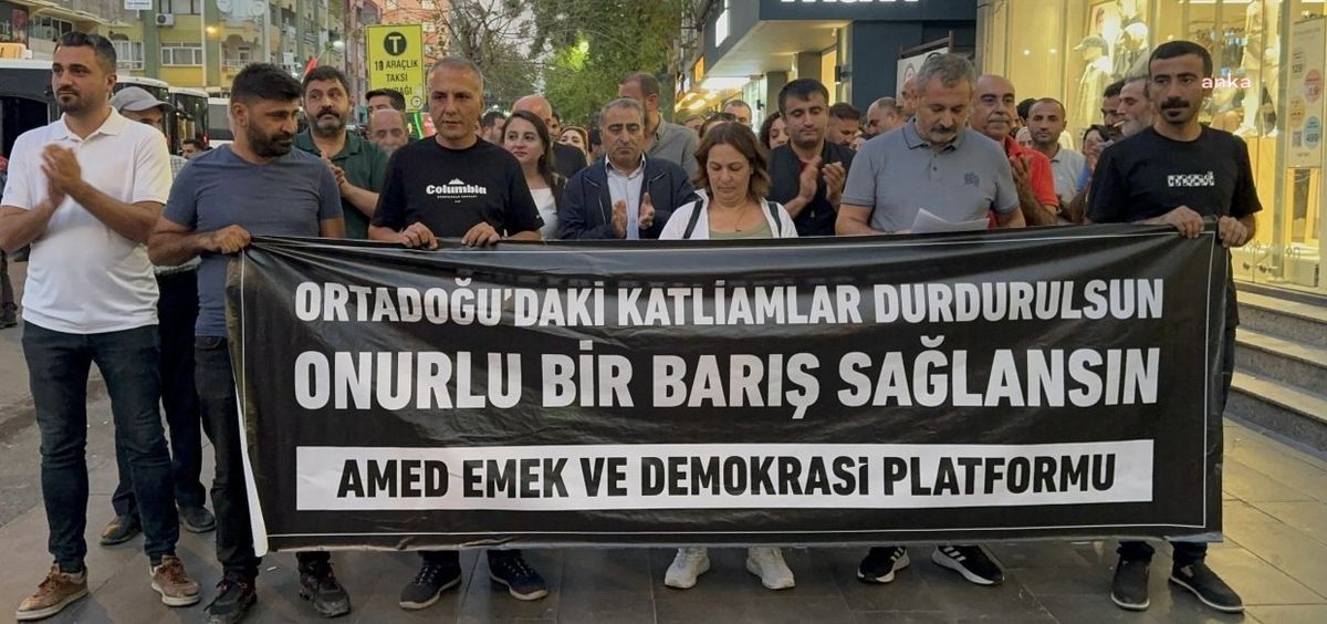 Diyarbakır\'da İsrail Saldırılarına Protesto