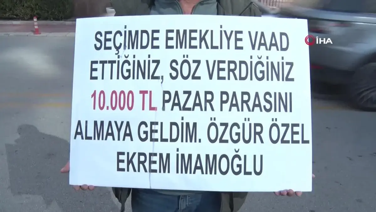 Emekli Vatandaş İmamoğlu\'nu Protesto Etti