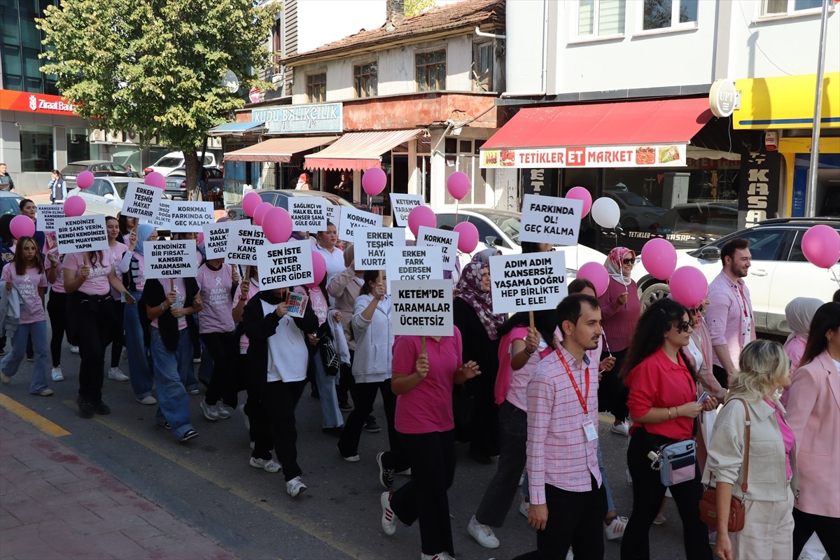 Ferizli\'de, "Erken Teşhis Hayat Kurtarır" yürüyüşü düzenlendi