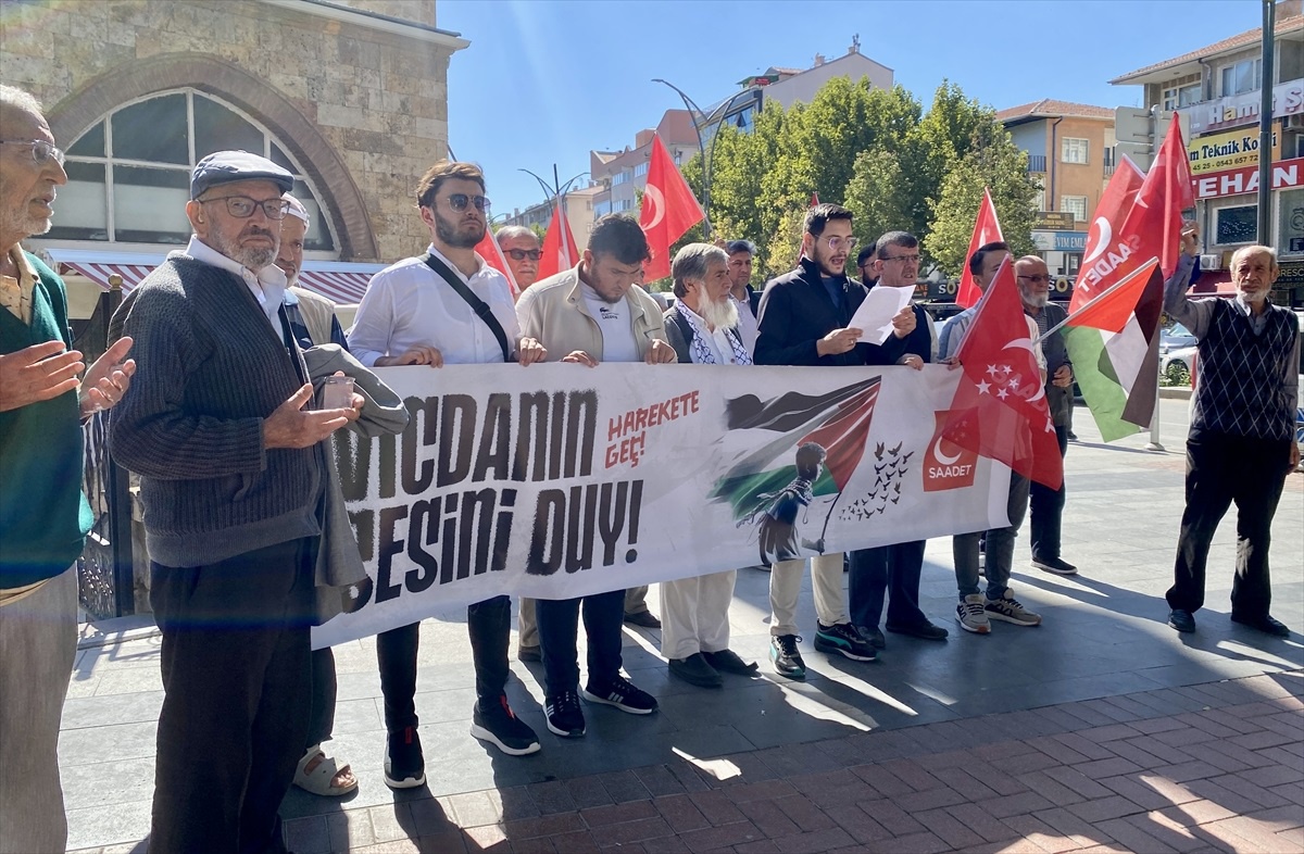 Kırşehir\'de İsrail Saldırılarına Protesto
