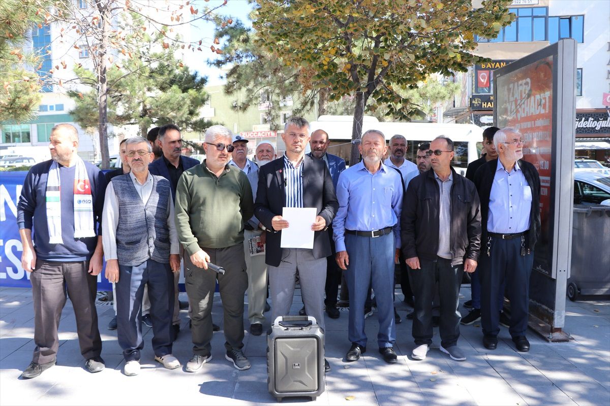 İsrail\'in saldırıları Niğde\'de protesto edildi