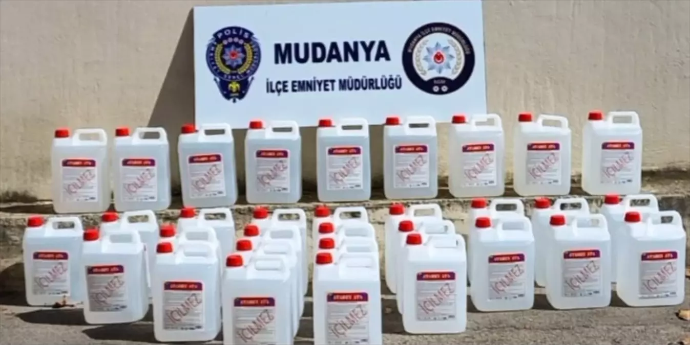 Mudanya\'da 260 Litre Sahte İçki Ele Geçirildi