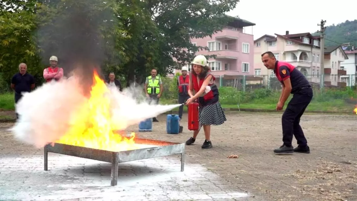 Ordu\'da Yangın Eğitimi ile Olaylar Yüzde 25 Azaldı