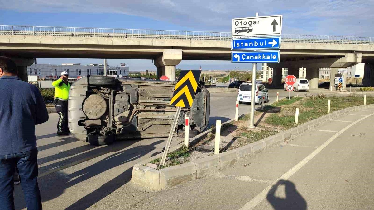 Edirne\'de Trafik Kazası: 1 Yaralı