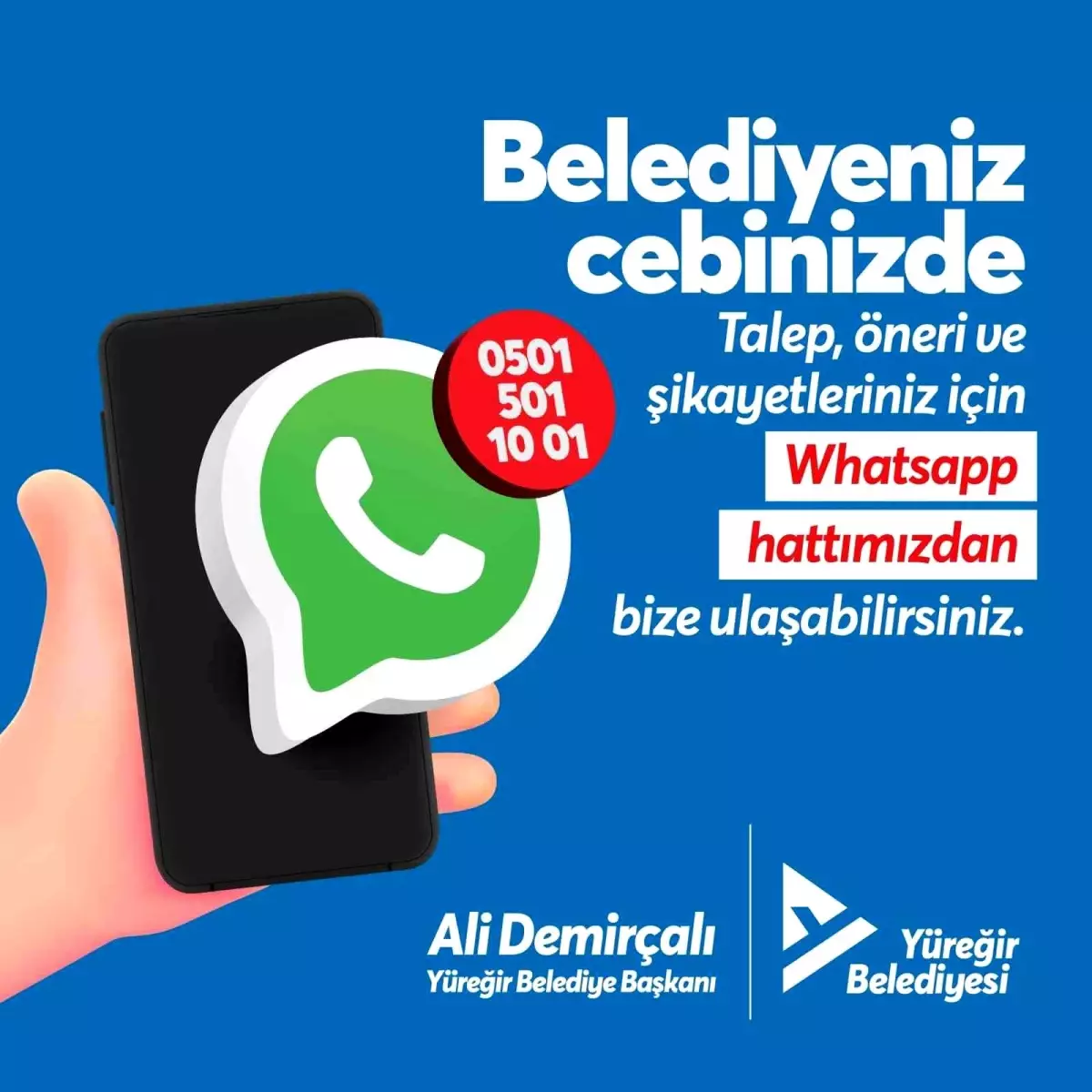 Yüreğir\'de Whatsapp İletişim Hattı Kuruldu