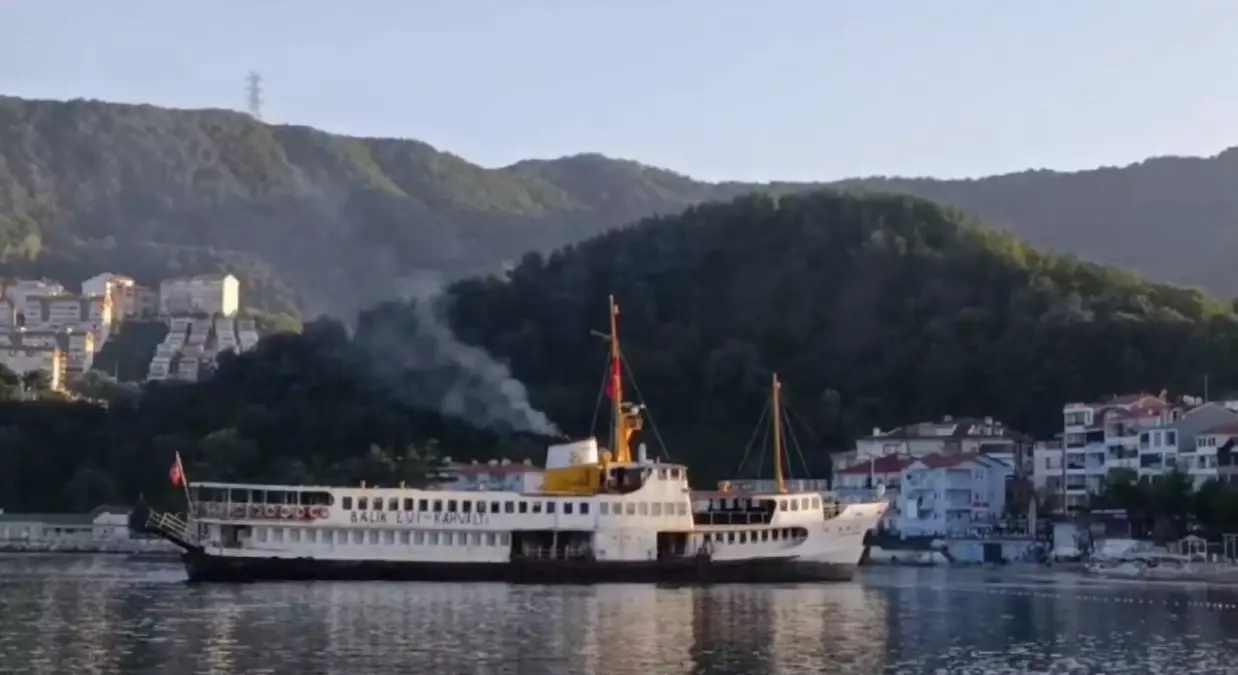 Amasra\'da Restoran Vapuru Karaya Oturdu