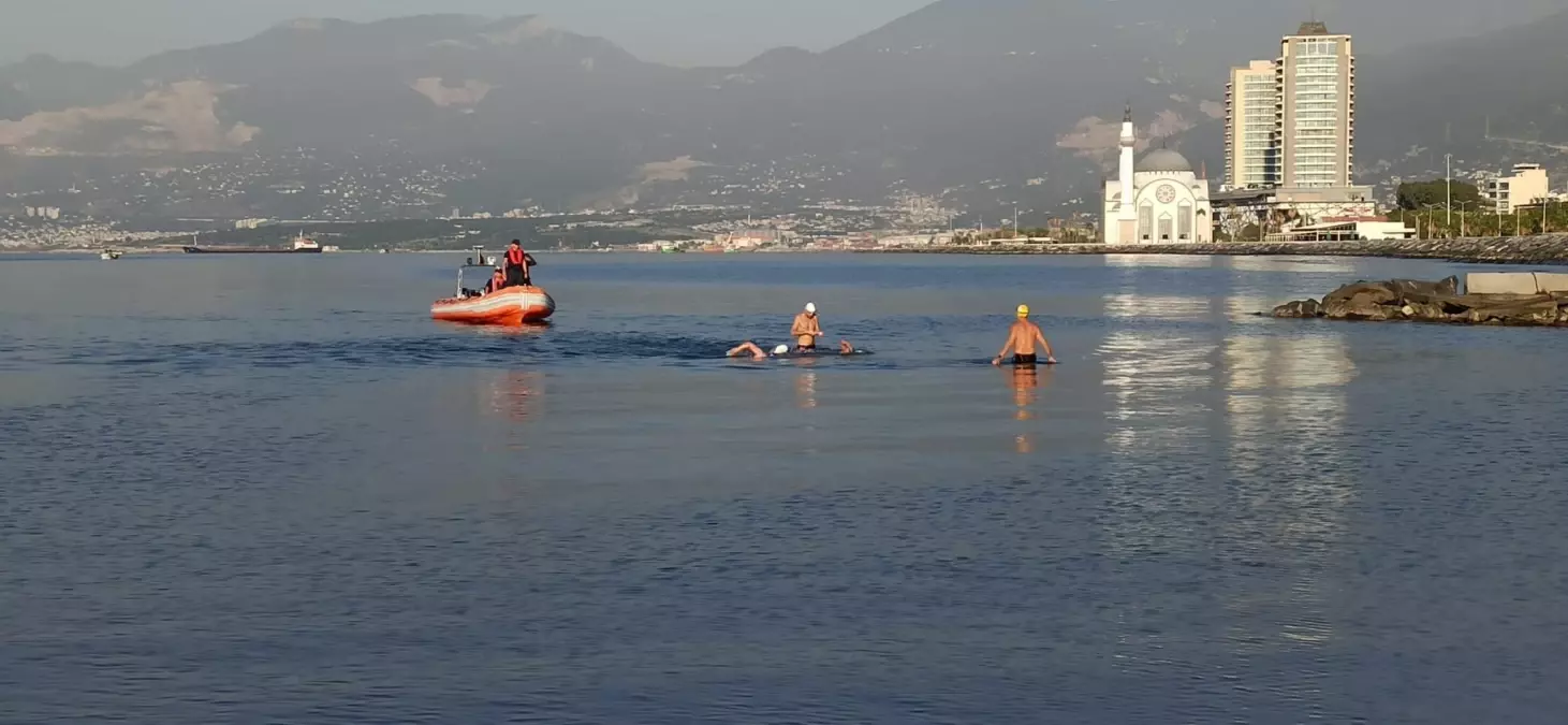 İskenderun Yüzme Maratonu Tamamlandı