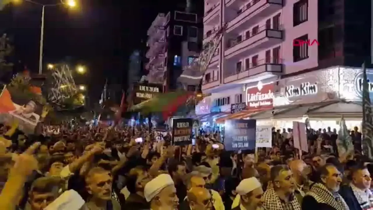 Diyarbakır\'da Gazze Protestosu