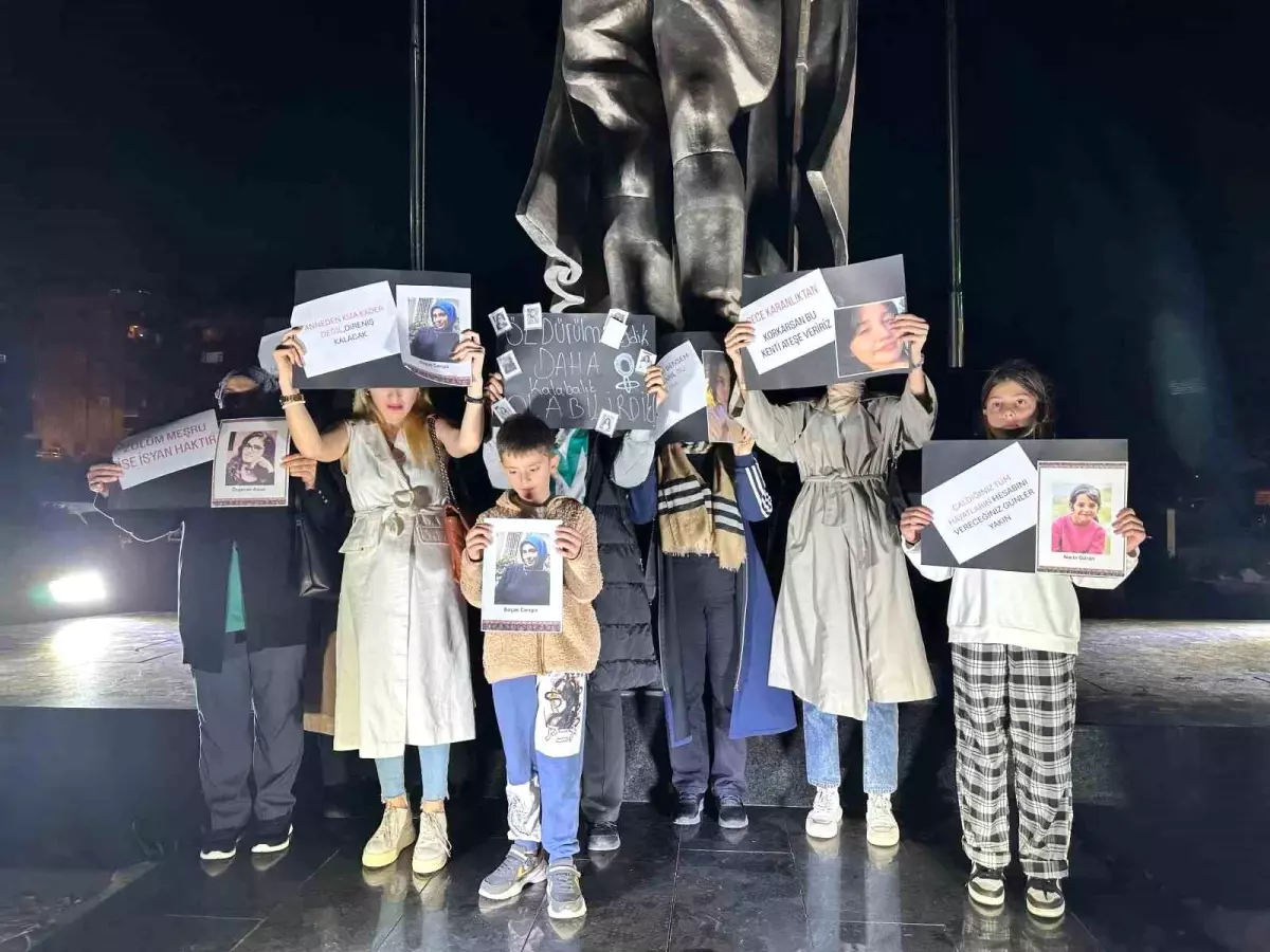 Rize\'de Kadına Şiddete Protesto, İlgi Az Kaldı