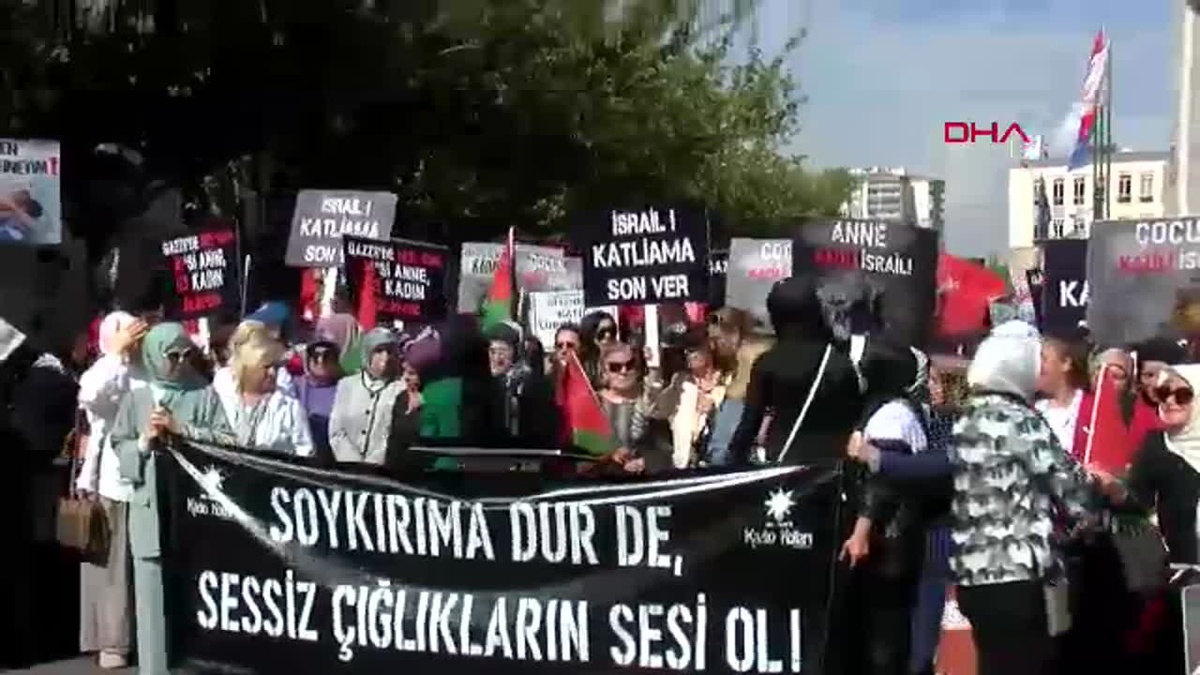 ANKARA AK Parti\'li kadınlardan Filistin\'e destek açıklaması