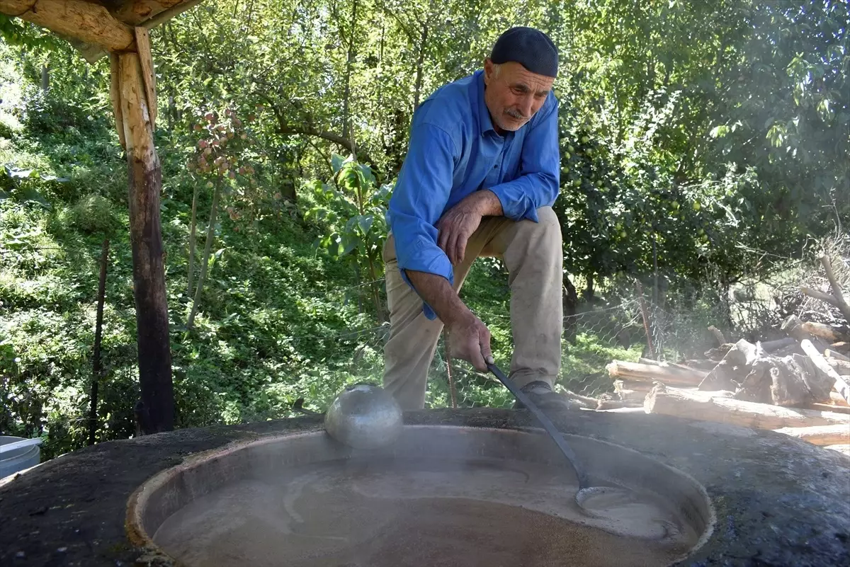 Hizan\'da Geleneksel Üzüm Pekmezi Üretimi