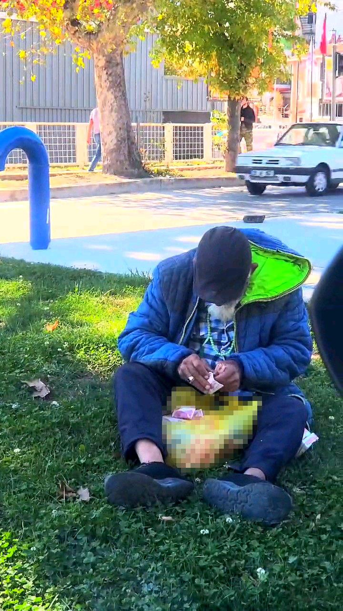 Edirne\'de Dilenip Para Sayan Şahıs