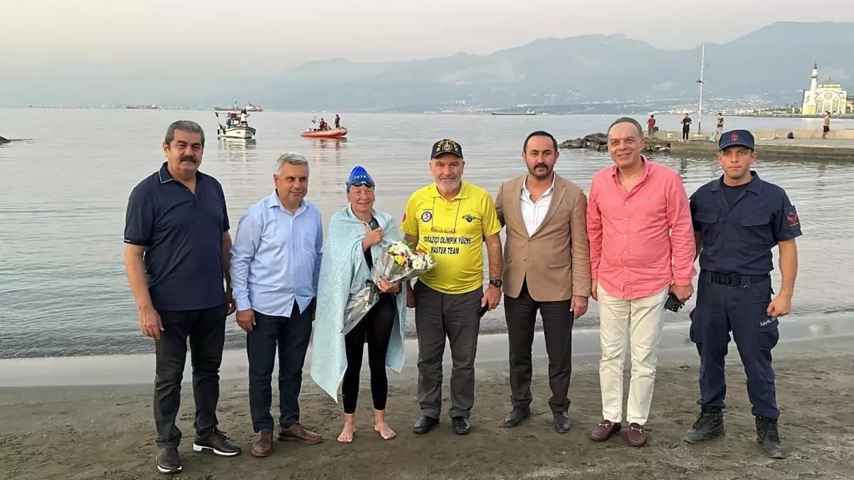 İskenderun Maratonu\'nda İlk Kadın Yüzücü