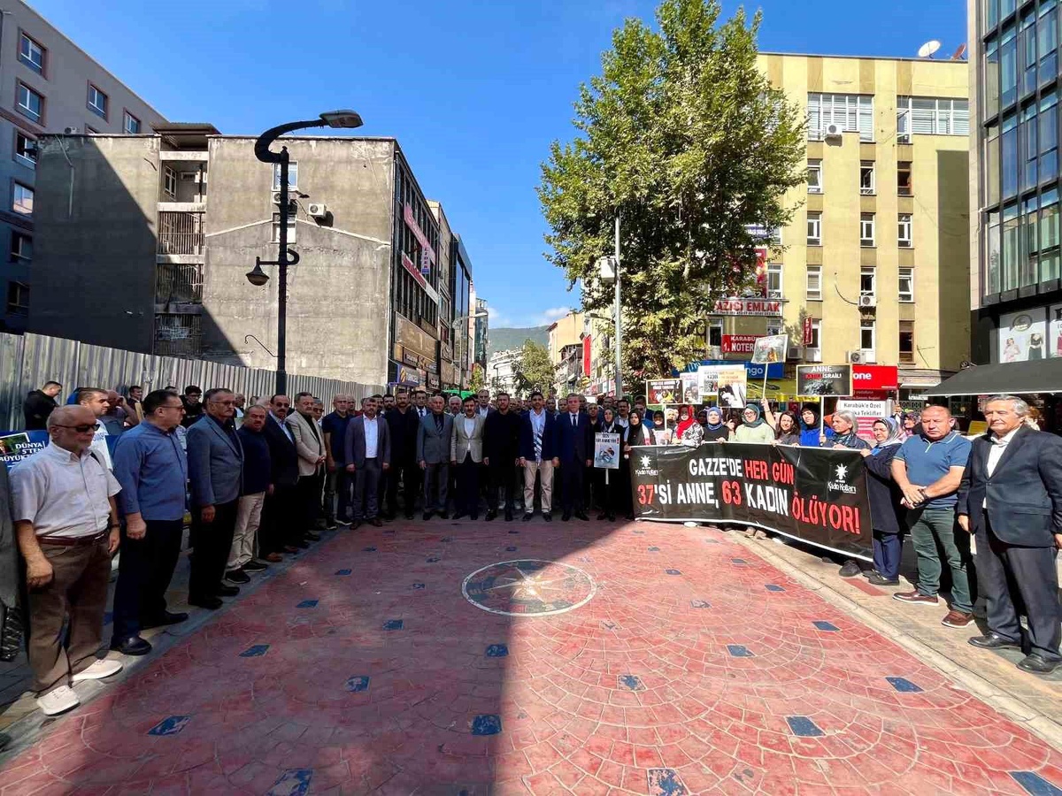 İsrail\'in Gazze işgali Karabük\'te protesto edildi