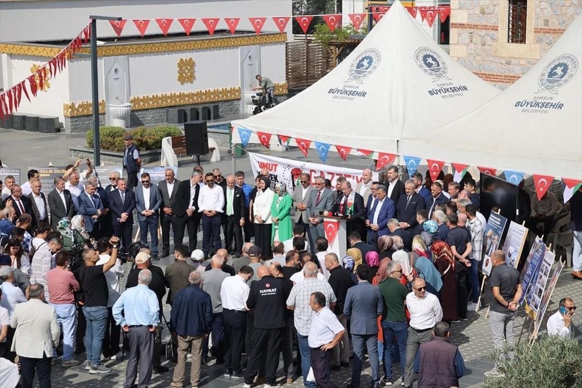 Samsun\'da İsrail\'in saldırıları protesto edildi