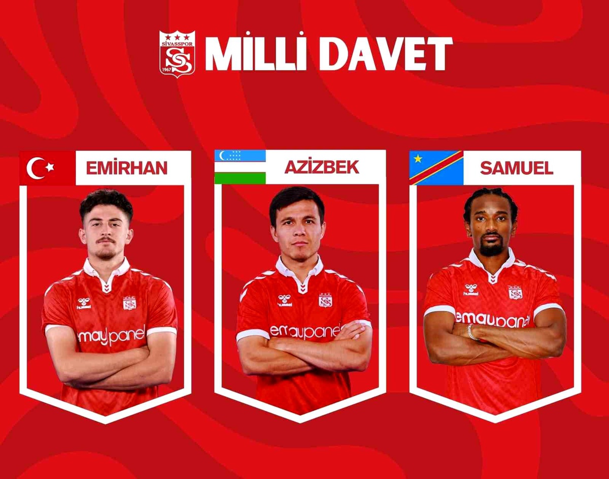 Sivasspor\'dan 3 Oyuncu Milli Takıma Seçildi