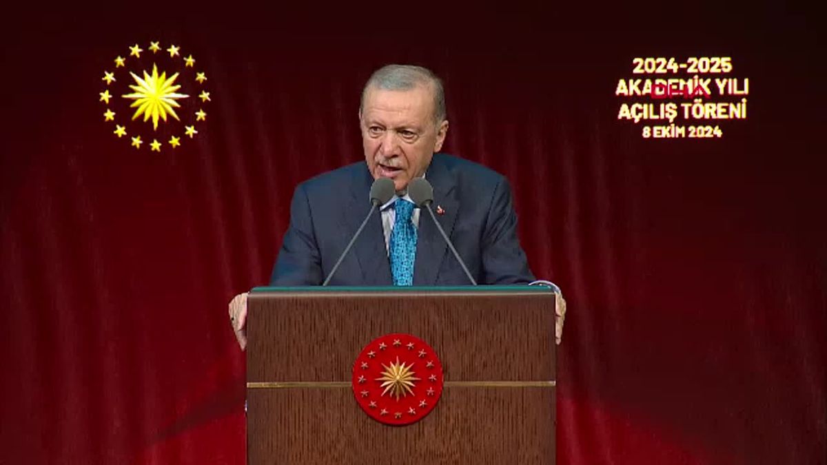 ANKARA Cumhurbaşkanı Erdoğan, 2024-2025 Yükseköğretim Akademik Yılı Açılış Töreni\'nde konuştu
