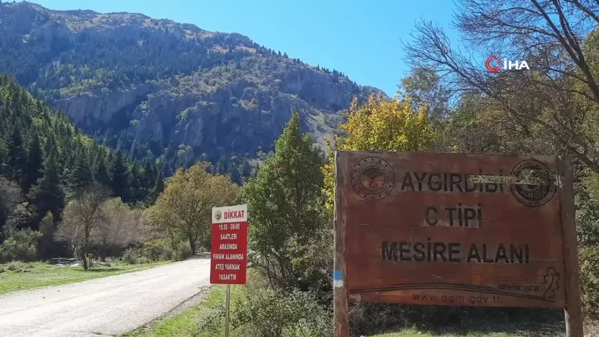 Aygırdibi Mesire Alanı Son Misafirlerini Ağırlıyor