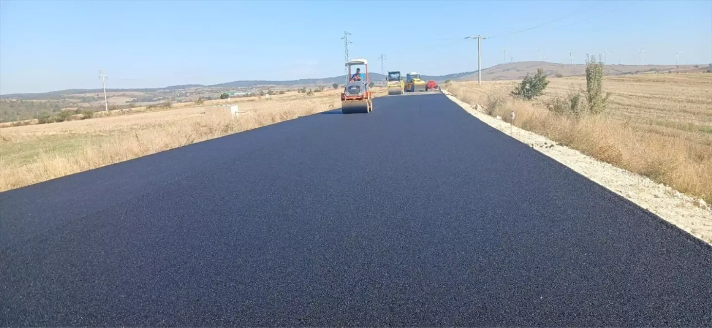 Edirne\'de Yol Yapım Çalışmaları Devam Ediyor