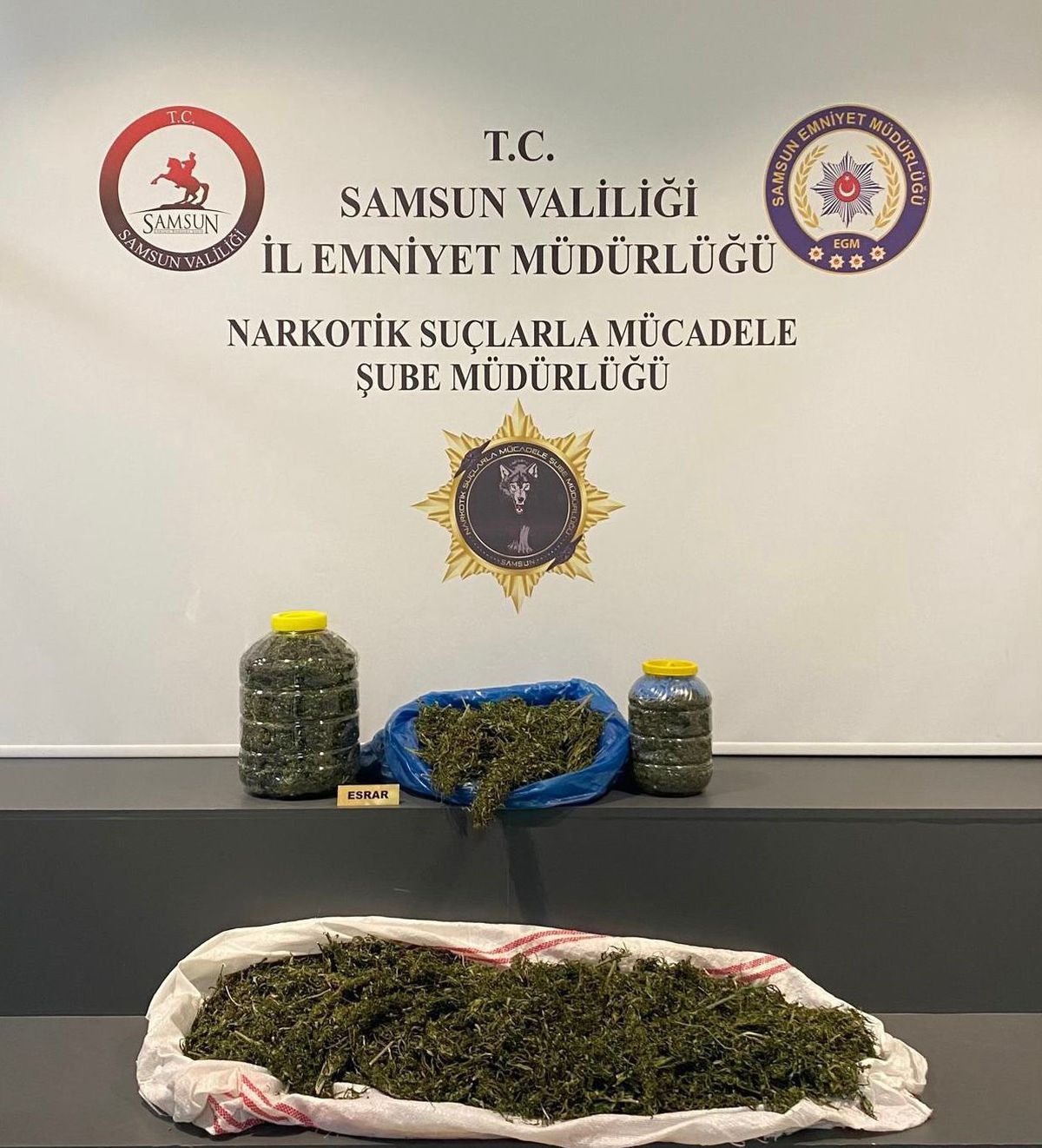 Samsun\'da 6.7 Kilo Esrar Ele Geçirildi