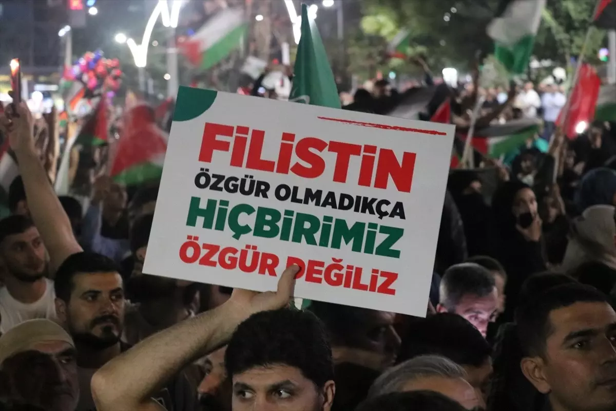 Batman\'da Filistin\'e Destek Yürüyüşü