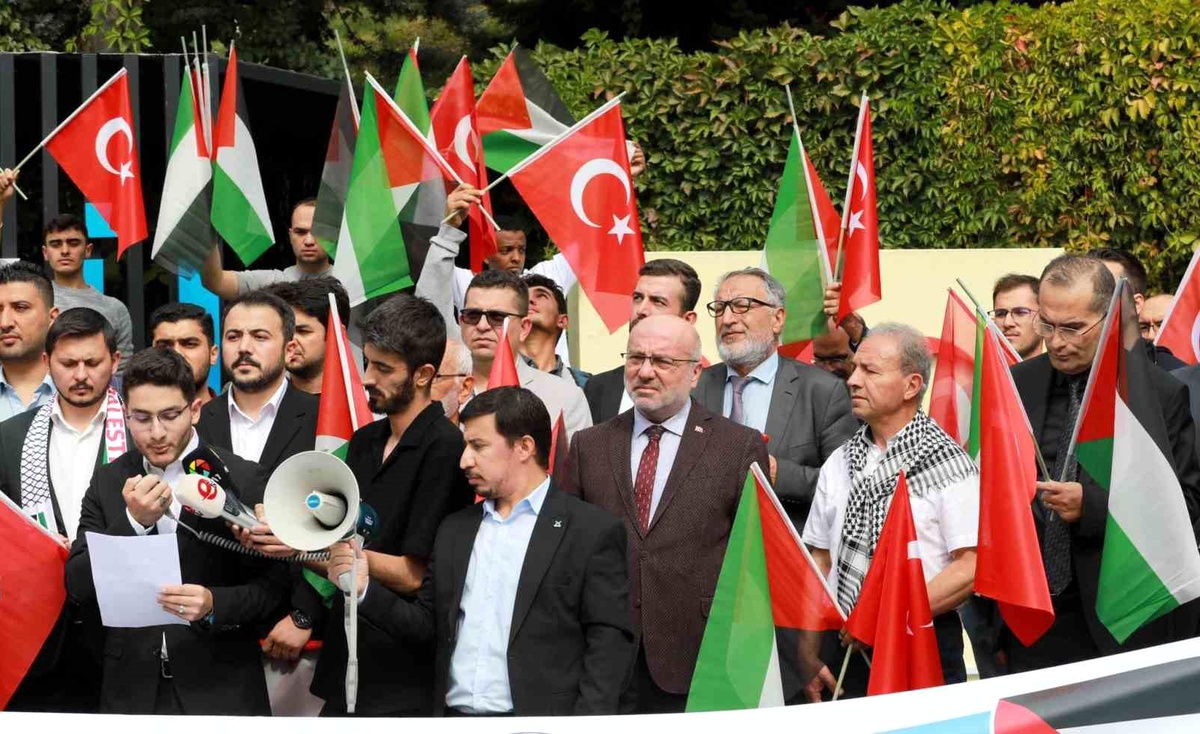 Kayseri\'de Filistin\'e Destek Yürüyüşü