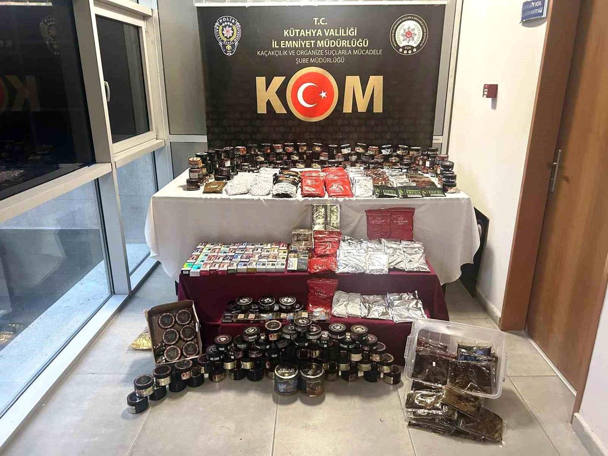 Kütahya\'da Kaçak Tütün ve Sigara Operasyonu