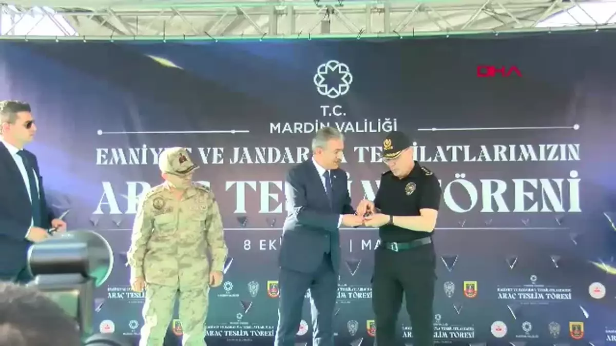 MARDİN \'de emniyet ve jandarma teşkilatının filosuna 55 yeni araç