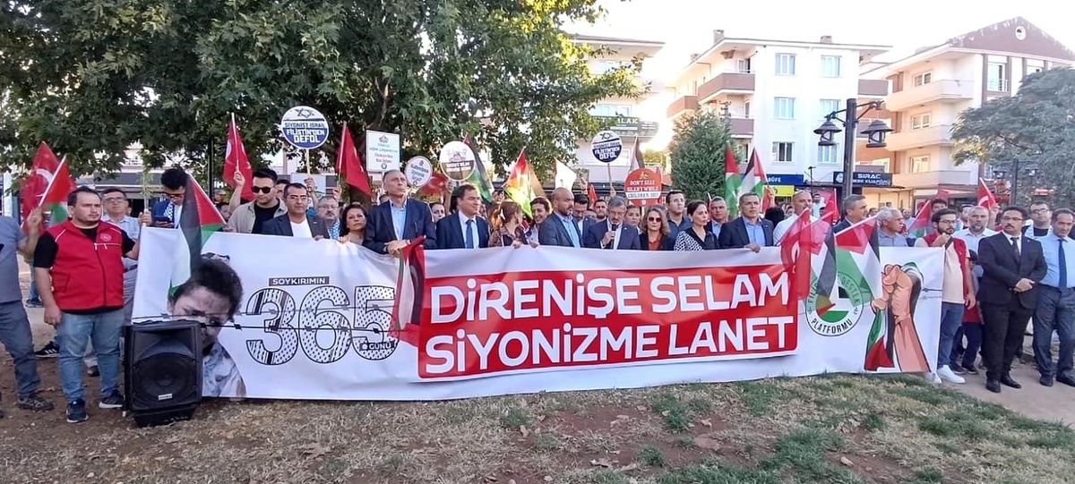 Muğla\'da Gazze\'ye Destek Yürüyüşü