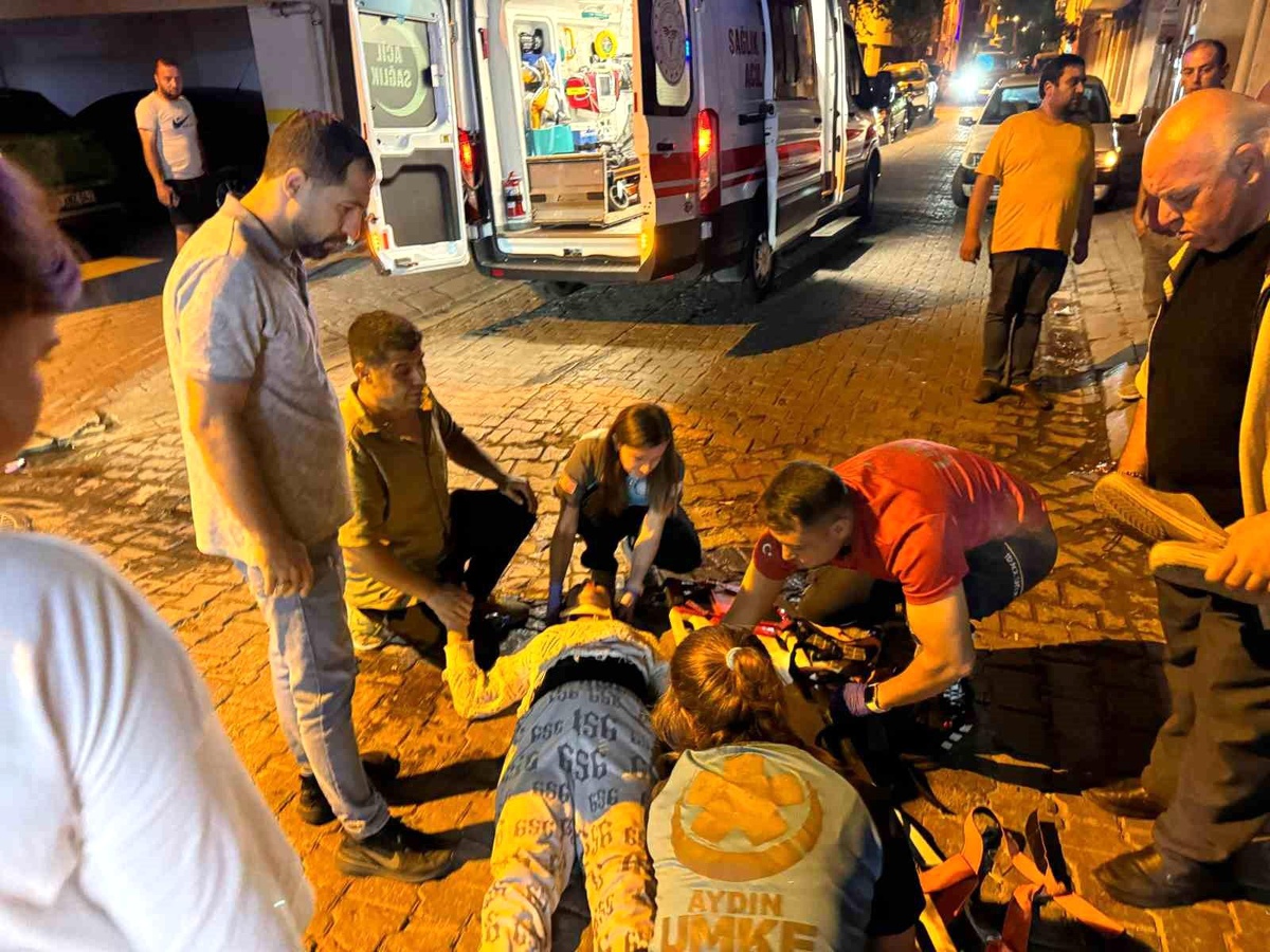 Kasksız Kadın Sürücü Kaza Geçirdi