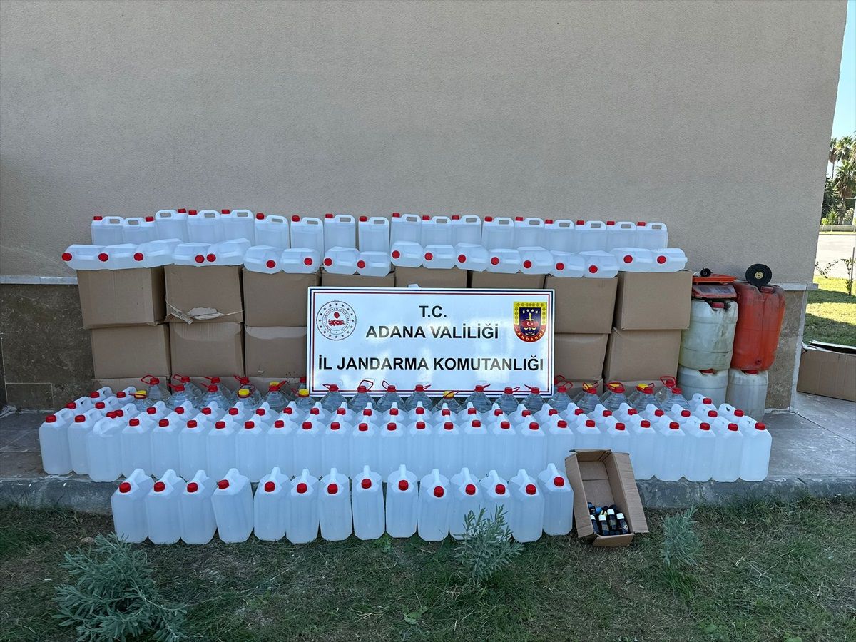 Adana\'da 1475 Litre Kaçak İçki Ele Geçirildi