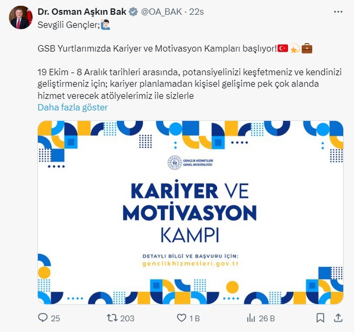 Kariyer ve Motivasyon Kampları Başlıyor