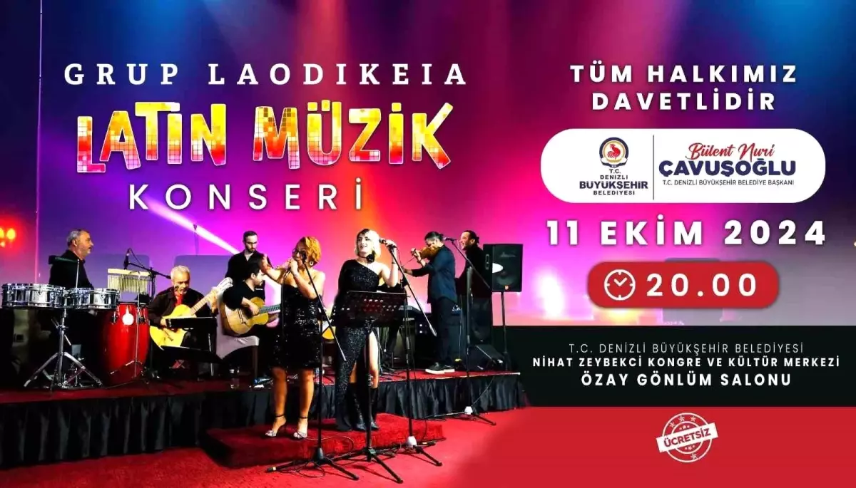 Denizli\'de Ücretsiz Latin Müzik Konseri