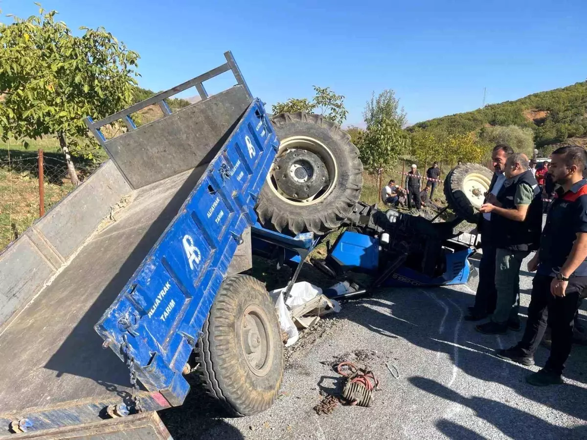 Traktör Devrildi, Sürücü Hayatını Kaybetti