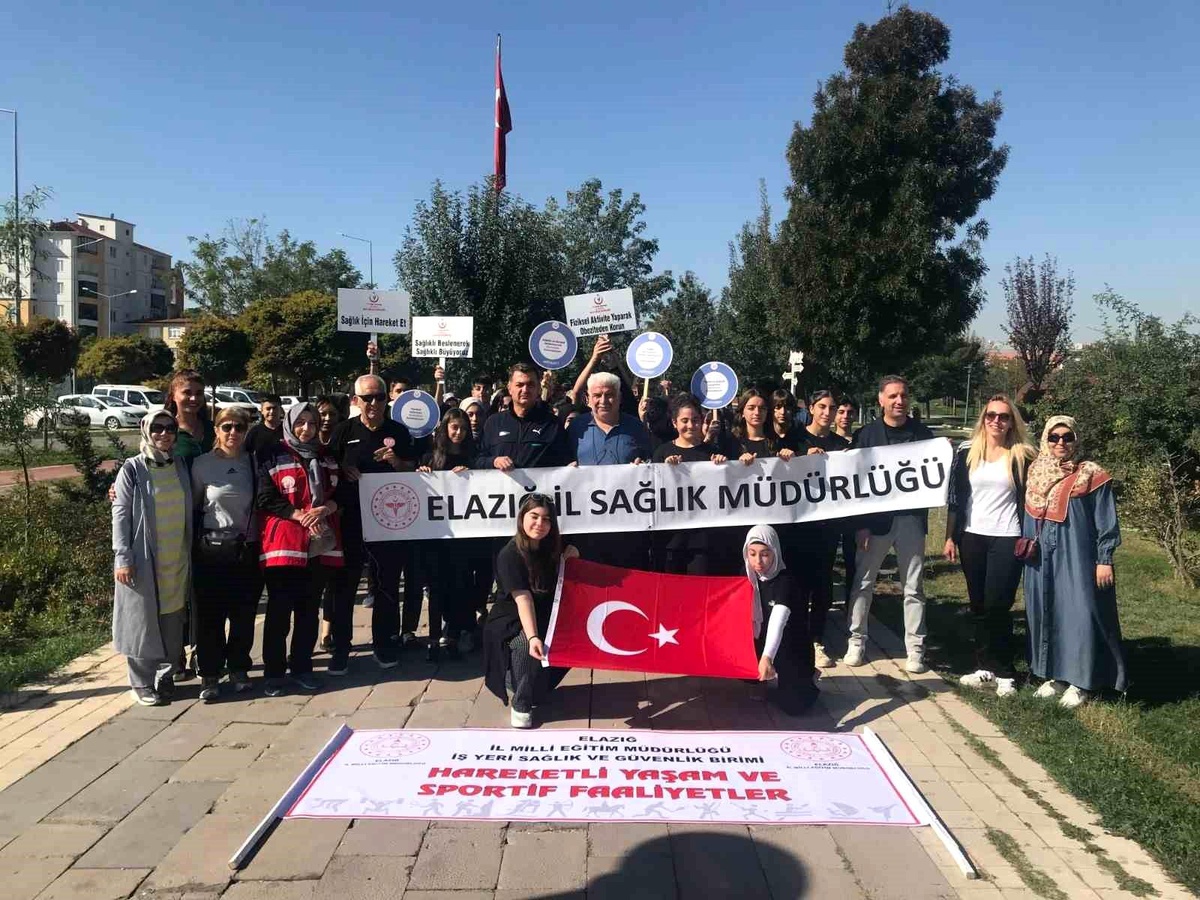 Elazığ\'da Sağlıklı Yaşam Yürüyüşü