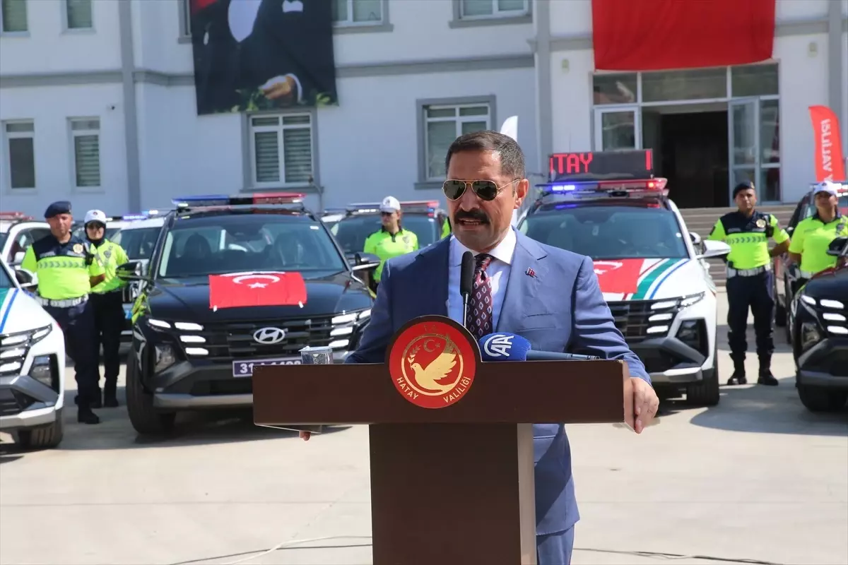 Hatay\'da emniyet ve jandarma teşkilatına 111 araç tahsis edildi