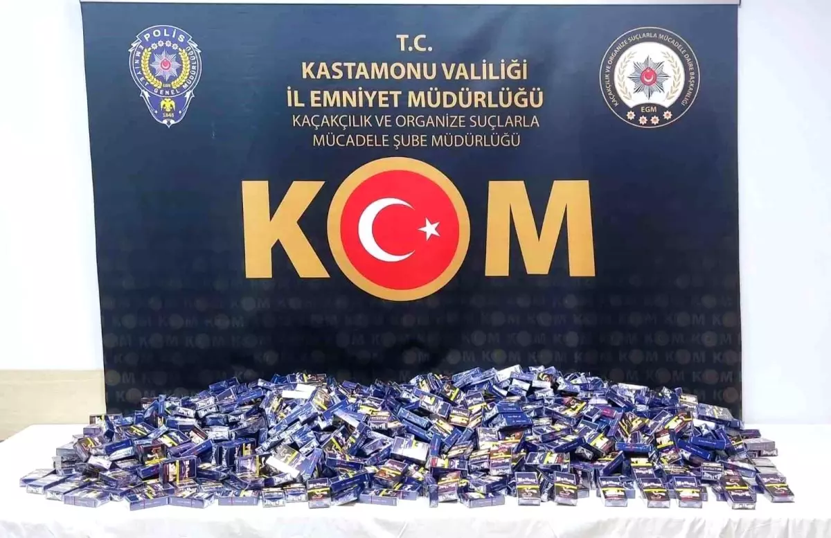 Kastamonu\'da 19 Bin Doldurulmuş Makaron Ele Geçirildi