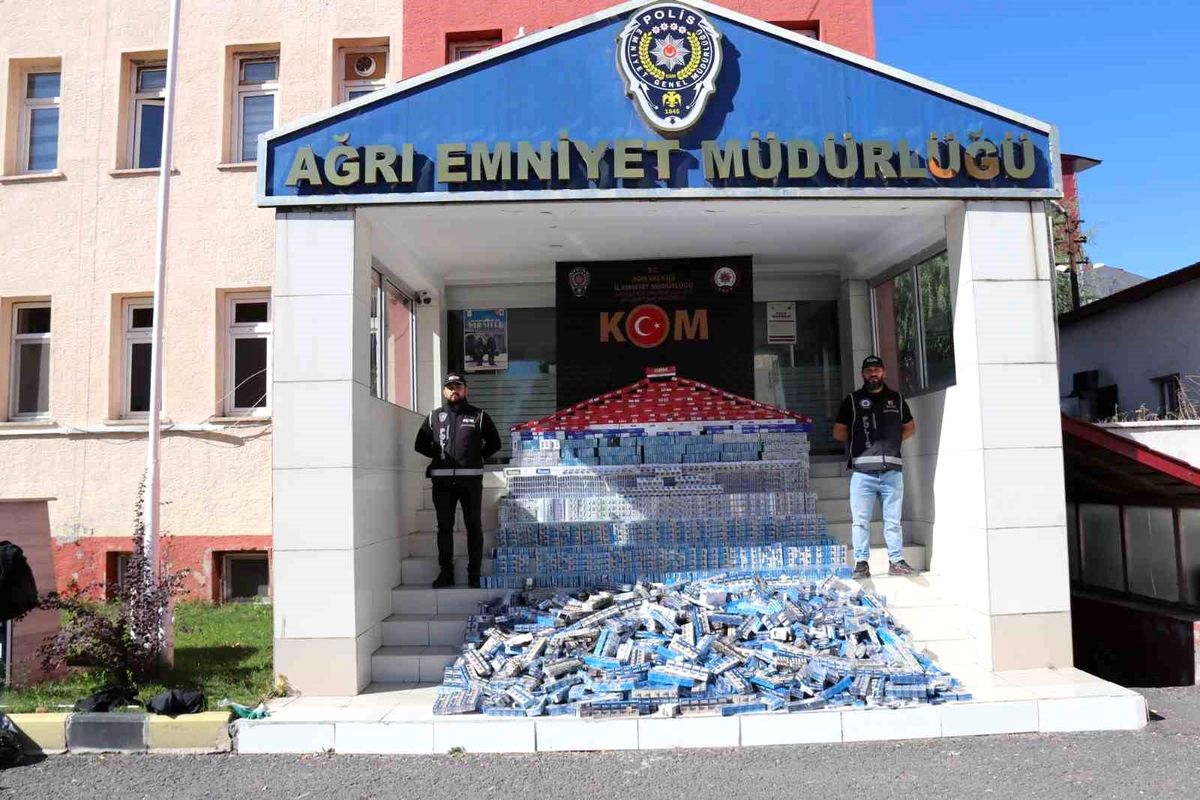 Ağrı\'da Kaçak Sigara Operasyonu