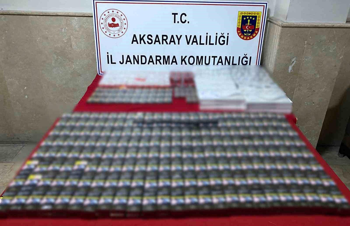 Aksaray\'da Kaçak Sigara Operasyonu