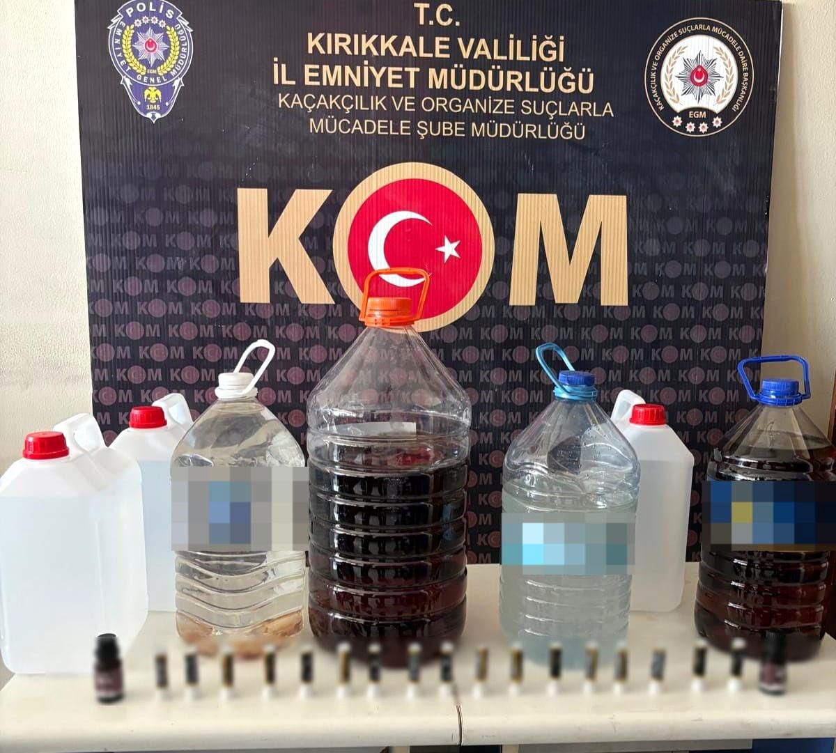 Kırıkkale\'de Kaçak Alkol Operasyonu