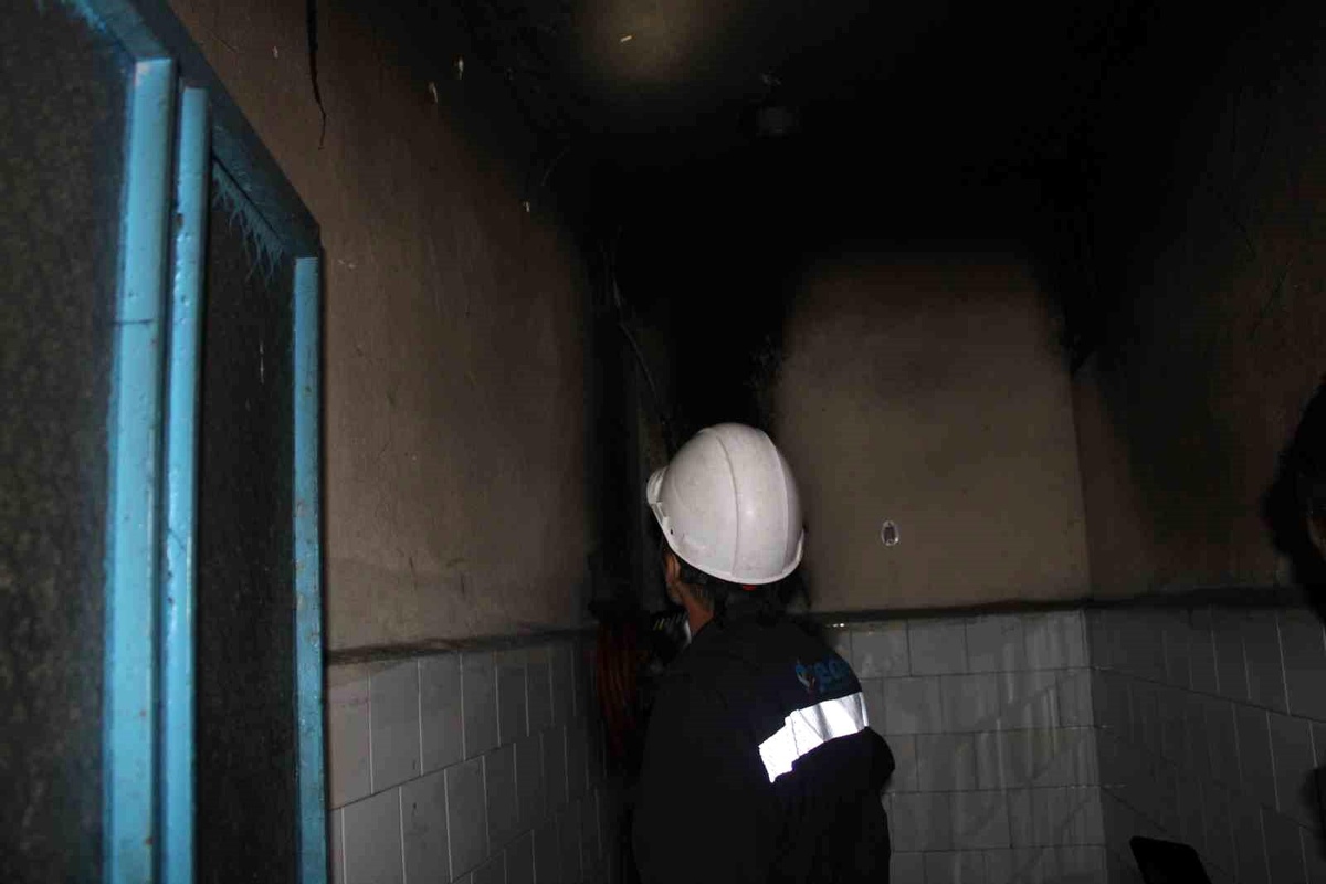 Ünye\'de Oto Tamiri İş Yerinde Yangın Çıktı