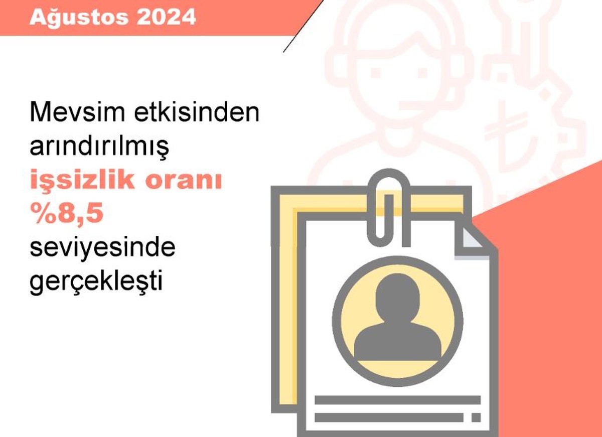 Ağustos\'ta İşsizlik Oranı %8,5