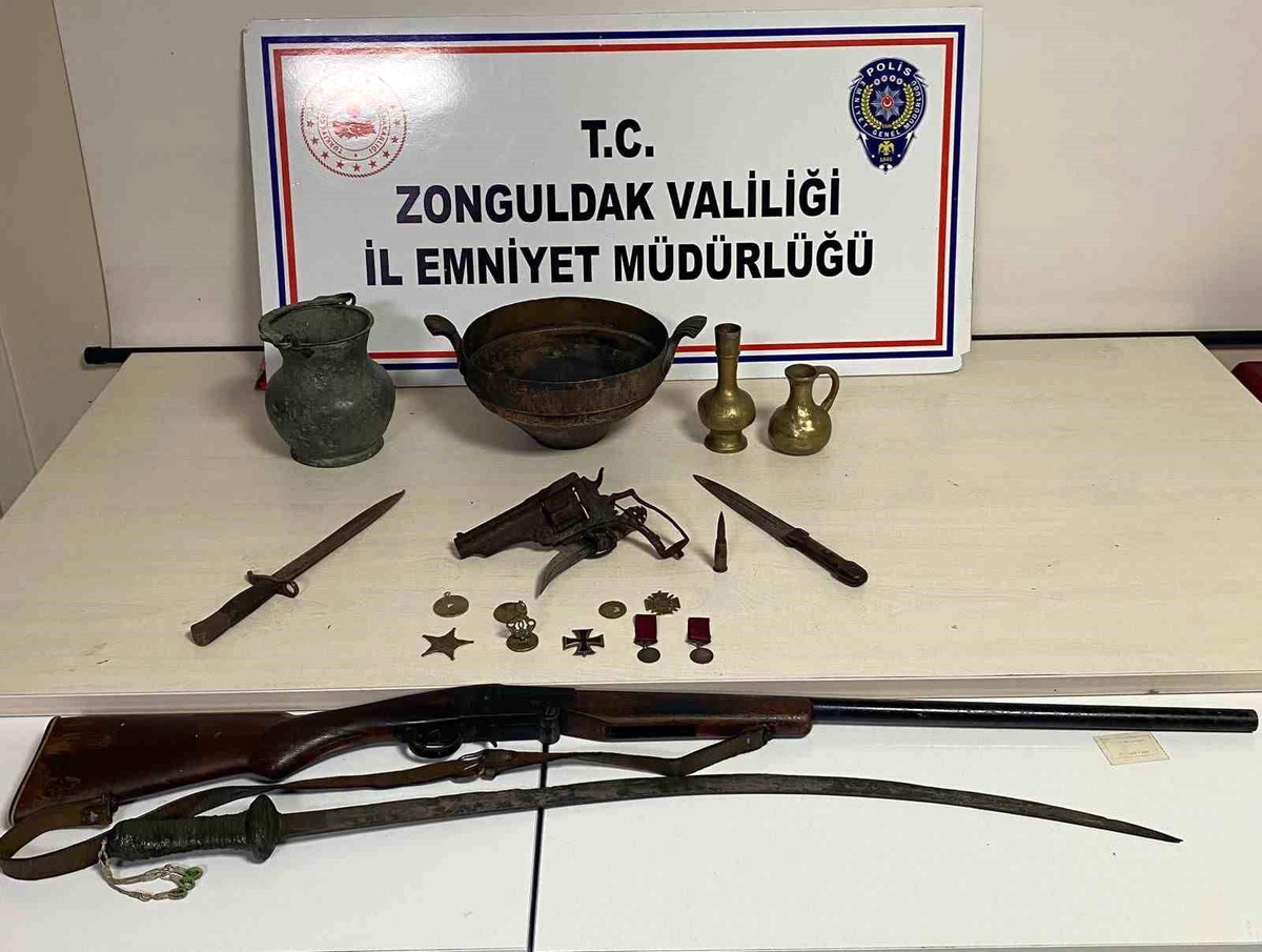 Zonguldak\'ta Tarihi Eser Kaçakçılığı Operasyonu