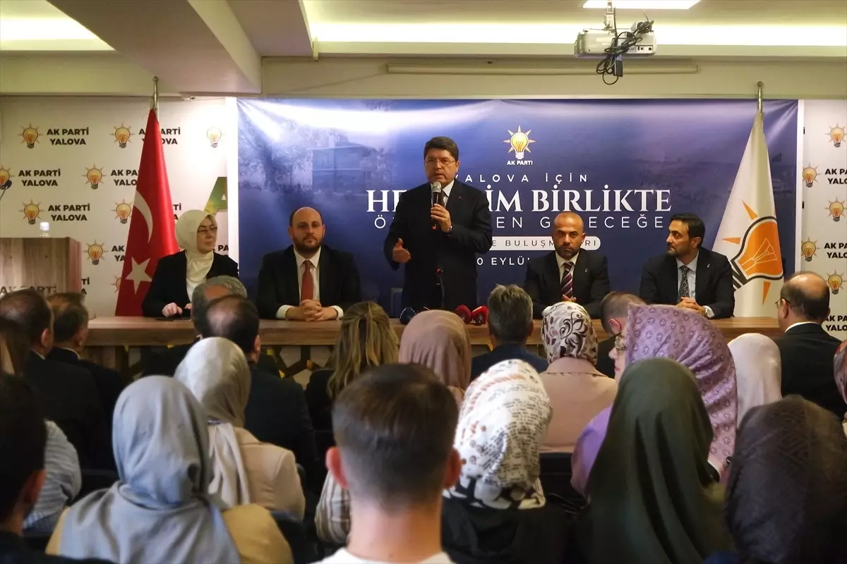 Adalet Bakanı Tunç, AK Parti Yalova İl Başkanlığında konuştu Açıklaması