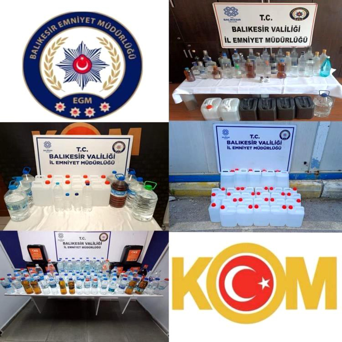 Balıkesir\'de Kaçak Alkol Operasyonu