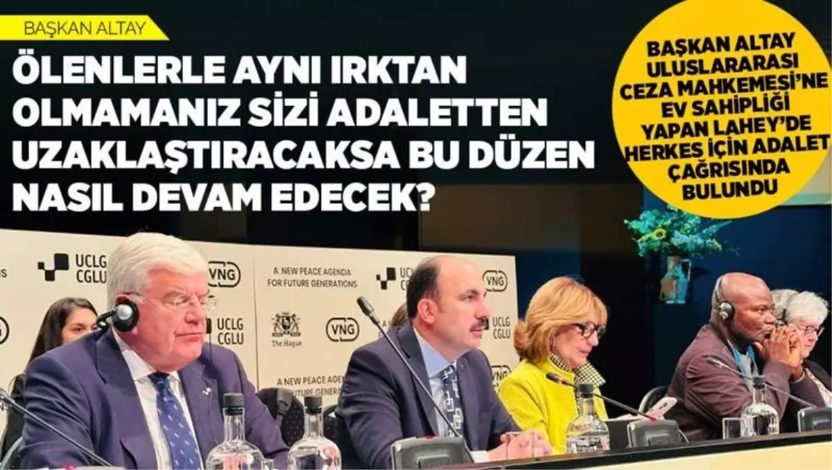 Başkan Altay: "Ölenlerle Aynı Irktan Olmamanız Sizi Adaletten Uzaklaştıracaksa Bu Düzen Nasıl Devam Edecek?"