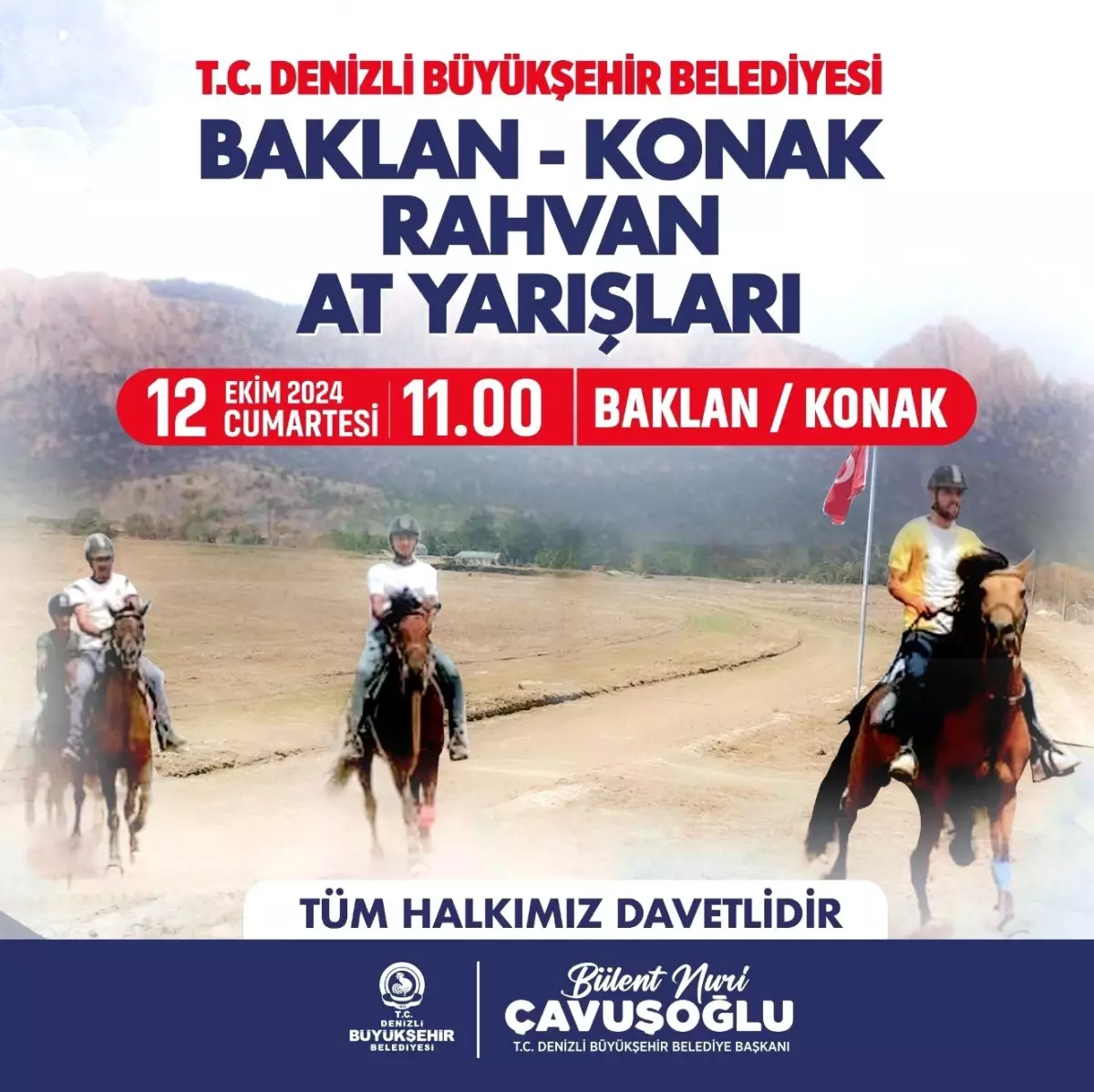 Baklan Konak Rahvan At Yarışları 12 Ekim\'de Başlıyor