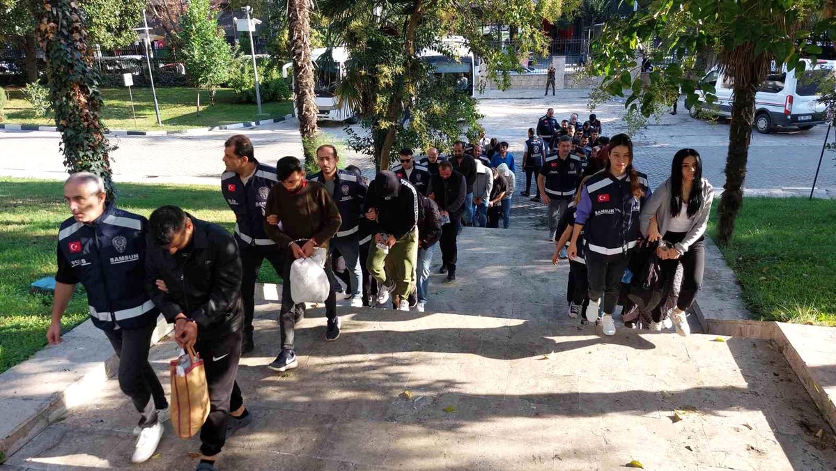 Samsun\'da Yasadışı Bahis Operasyonu: 39 Gözaltı